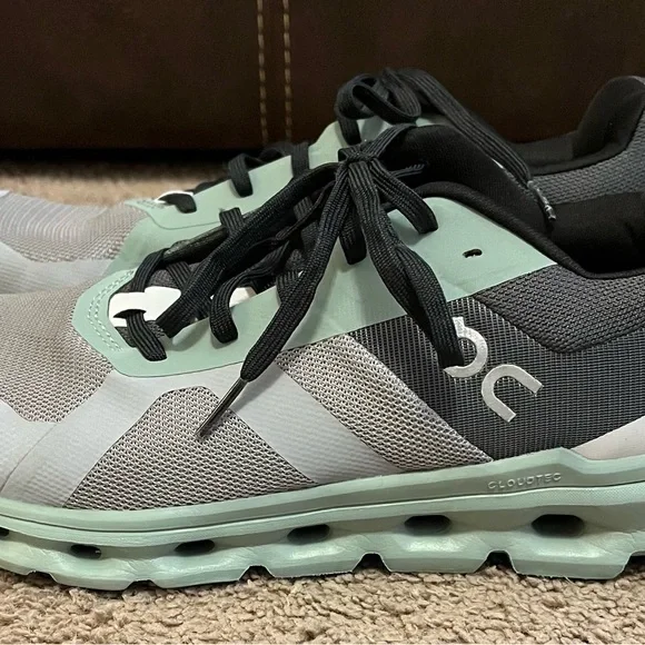 On Cloudrunner Men's Size 10 Alloy Moss Lace Up Athletic Running 46.99021 VGUC - Picture 2 of 8